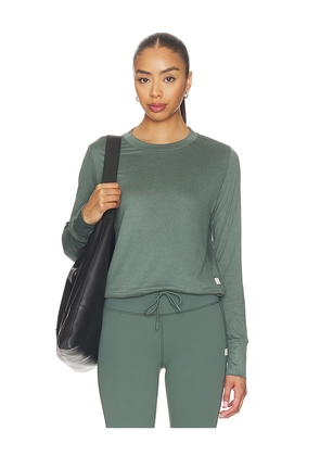 Vuori Daydream Crew Long Sleeve in Green. Size XS. Also in S, M, L, XL.