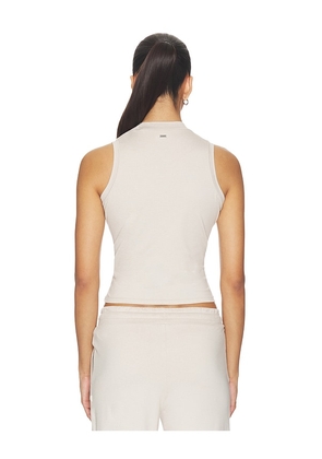 Vuori Halo Muscle Tank in Beige. Size XS. Also in S, M, L, XL.