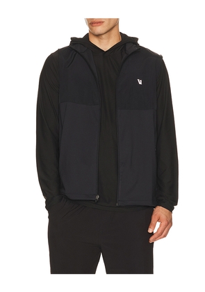 Vuori Sunday Element Vest in Black. Size S. Also in M, L, XL/1X, XXL/2X.