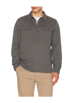 Vuori Waffle Shirt Jacket in Grey. Size S. Also in M, L, XL/1X.