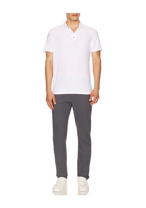 Vuori Strato Tech Polo in White. Size S. Also in M, L, XL/1X, XXL/2X.