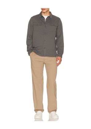 Vuori Waffle Shirt Jacket in Grey. Size S. Also in M, L, XL/1X.