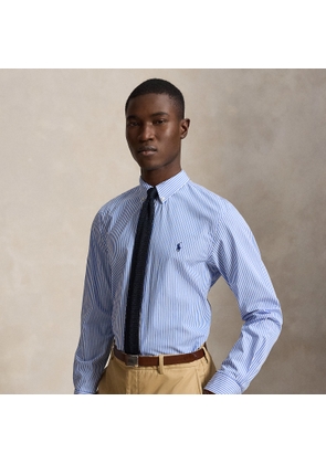 Slim Fit Striped Stretch Poplin Shirt