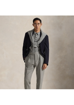 Pleated Wool Flannel Trouser