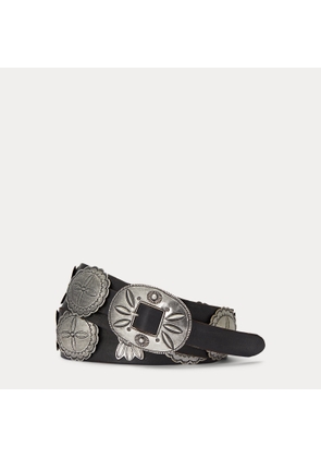 Leather Cast Concho Belt