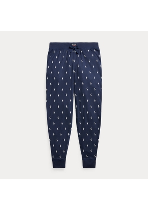 All-over Pony Cotton Jersey Sleep Jogger