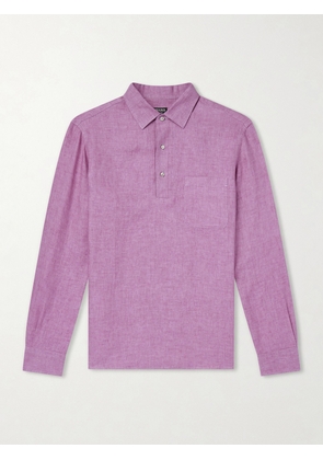 Zegna - Linen Shirt - Men - Pink - S