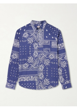 KAPITAL - Printed-Cotton Shirt - Men - Blue - 1