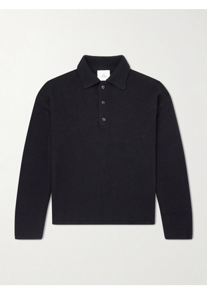 The Elder Statesman - Dume Rugby Cashmere Polo Sweater - Men - Black - S