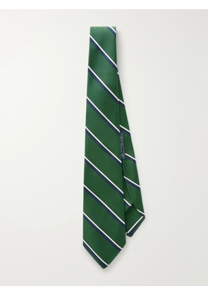 Polo Ralph Lauren - 9cm Striped Silk and Cotton-Blend Twill Tie - Men - Green