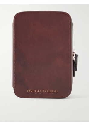 Brunello Cucinelli - Leather Sunglasses Case - Men - Brown