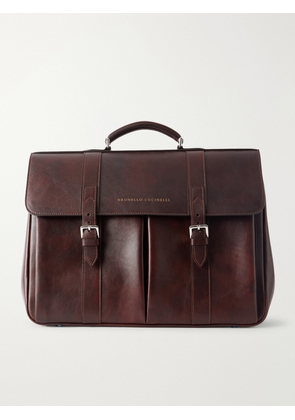 Brunello Cucinelli - Leather Briefcase - Men - Burgundy