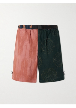 Kardo - Kami Wide-Leg Belted Cotton Shorts - Men - Multi - S