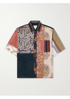 Kardo - Yuto Patchwork Cotton Shirt - Men - Multi - S