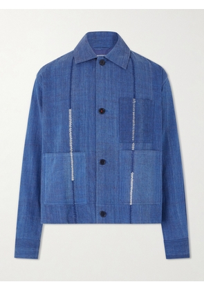 Kardo - Bodhi Cotton-Jacquard Jacket - Men - Blue - S