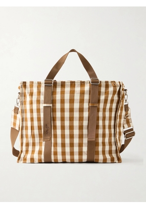 NN07 - Checked Organic Cotton Weekend Bag - Men - Brown