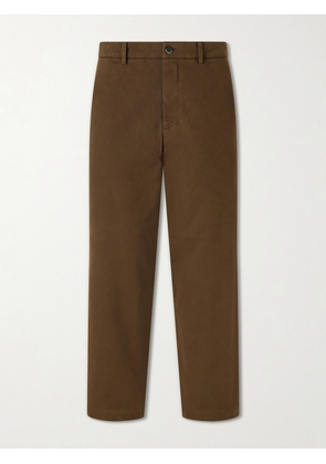 Barena - Straight-Leg Cotton-Blend Gabardine Trousers - Men - Brown - IT 44