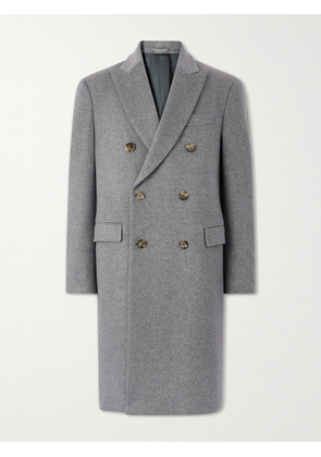 Lardini - Double-Breasted Wool Coat - Men - Gray - IT 46