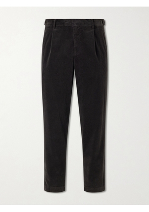 Barena - Straight-Leg Pleated Courduroy Trousers - Men - Brown - IT 46