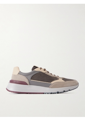 Brunello Cucinelli - Leather and Suede Sneakers - Men - Gray - EU 40