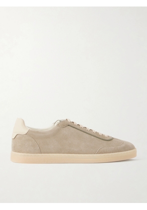 Brunello Cucinelli - Coda di Rondine Suede Sneakers - Men - Green - EU 40