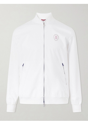 Brunello Cucinelli - Logo-Appliquéd Shell Jacket - Men - White - M