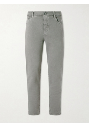 Brunello Cucinelli - Slim-Fit Cotton-Blend Jeans - Men - Green - IT 46