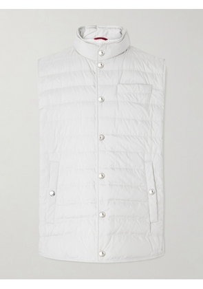 Brunello Cucinelli - Quilted Shell Down Gilet - Men - Neutrals - S