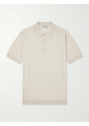 John Smedley - Macloud Knitted Merino Wool Polo Shirt - Men - Neutrals - S
