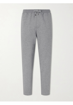 Brunello Cucinelli - Tapered Cotton, Cashmere and Silk-Blend Jersey Sweatpants - Men - Gray - S