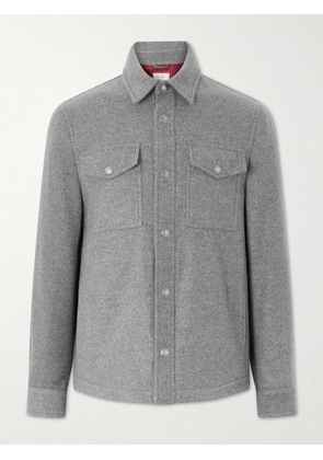 Brunello Cucinelli - Cashmere Overshirt - Men - Gray - IT 46