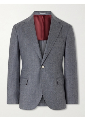 Brunello Cucinelli - Virgin Wool Suit Jacket - Men - Gray - IT 46