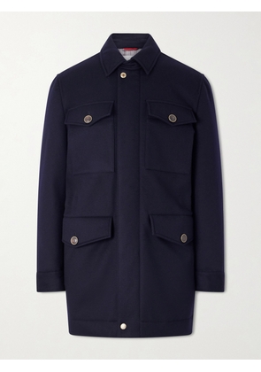 Brunello Cucinelli - Padded Cashmere Jacket - Men - Blue - IT 46