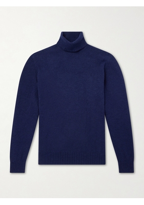Brunello Cucinelli - Alpaca-Blend Rollneck Sweater - Men - Blue - IT 46