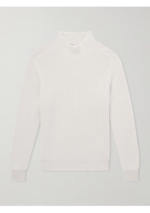 Brunello Cucinelli - Ribbed Cashmere Rollneck Sweater - Men - Neutrals - IT 46