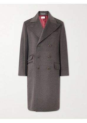 Brunello Cucinelli - Virgin Wool Double-Breasted Coat - Men - Green - IT 46