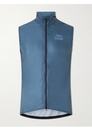 A Kind Of Guise - Basso Giro Alpino Logo-Print Shell Cycling Gilet - Men - Blue - S