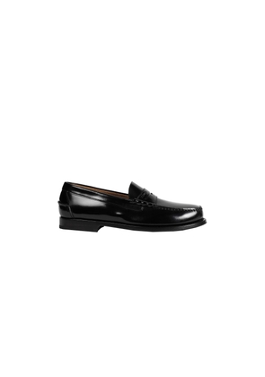 Brushed Leather Loafers