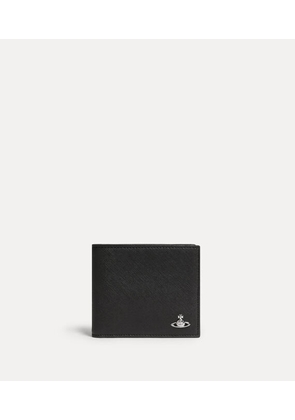Vivienne Westwood Man. Billfold Wallet Faux Leather Black One Size Men