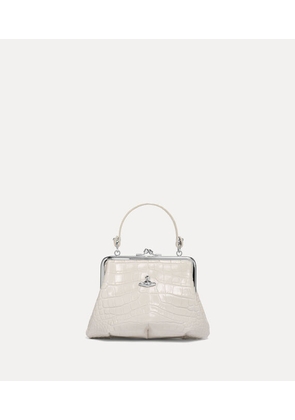 Vivienne Westwood Granny Frame Purse Emboss Croc Leather Pearl-white One Size Women