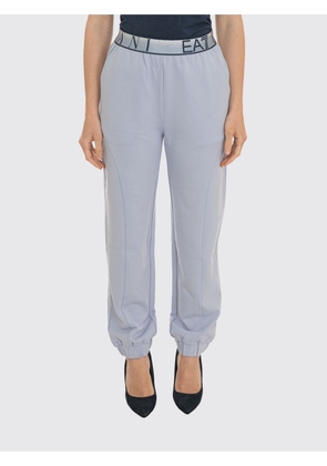 EA7 Pants Woman color Sky Blue