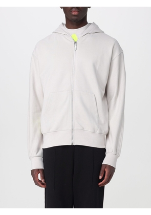DISCLAIMER Zip-Up Cotton Hoodie with Printed Logo
