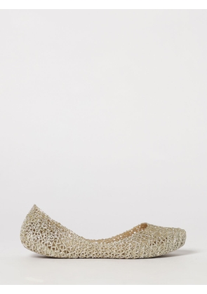 Melissa Campana Perforated Glitter PVC Ballet Flats with Round Toe
