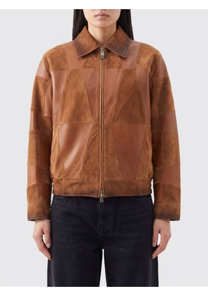 VERSACE Blazer Woman color Brown