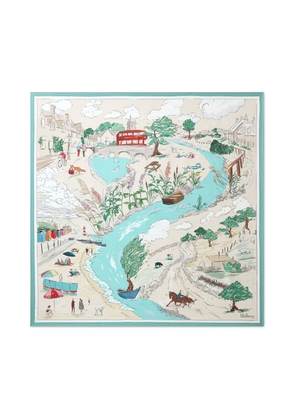 Mulberry Women's Large Square Scarf - Town & Country Multicolour