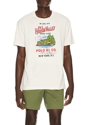 Polo Ralph Lauren Jersey Knit Print Hudson Valley T-shirt in Nevis - White. Size L (also in S, M, XL/1X, XXL/2X).