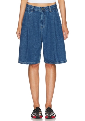 Carhartt WIP Alta Short in Blue Stone Washed - Blue. Size L (also in XS, S, M).