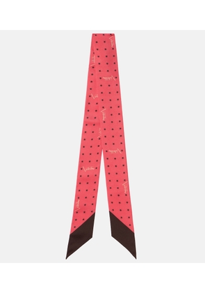 Valentino Printed silk twill scarf