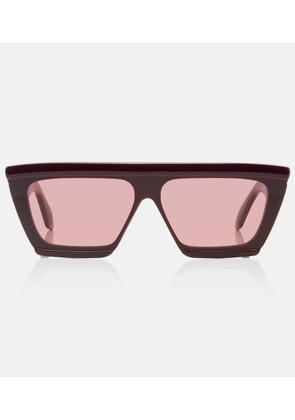Alaia Lettering Logo flat-top sunglasses