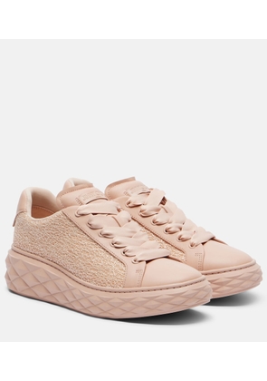 Jimmy Choo Diamond Light Maxi glitter leather sneakers
